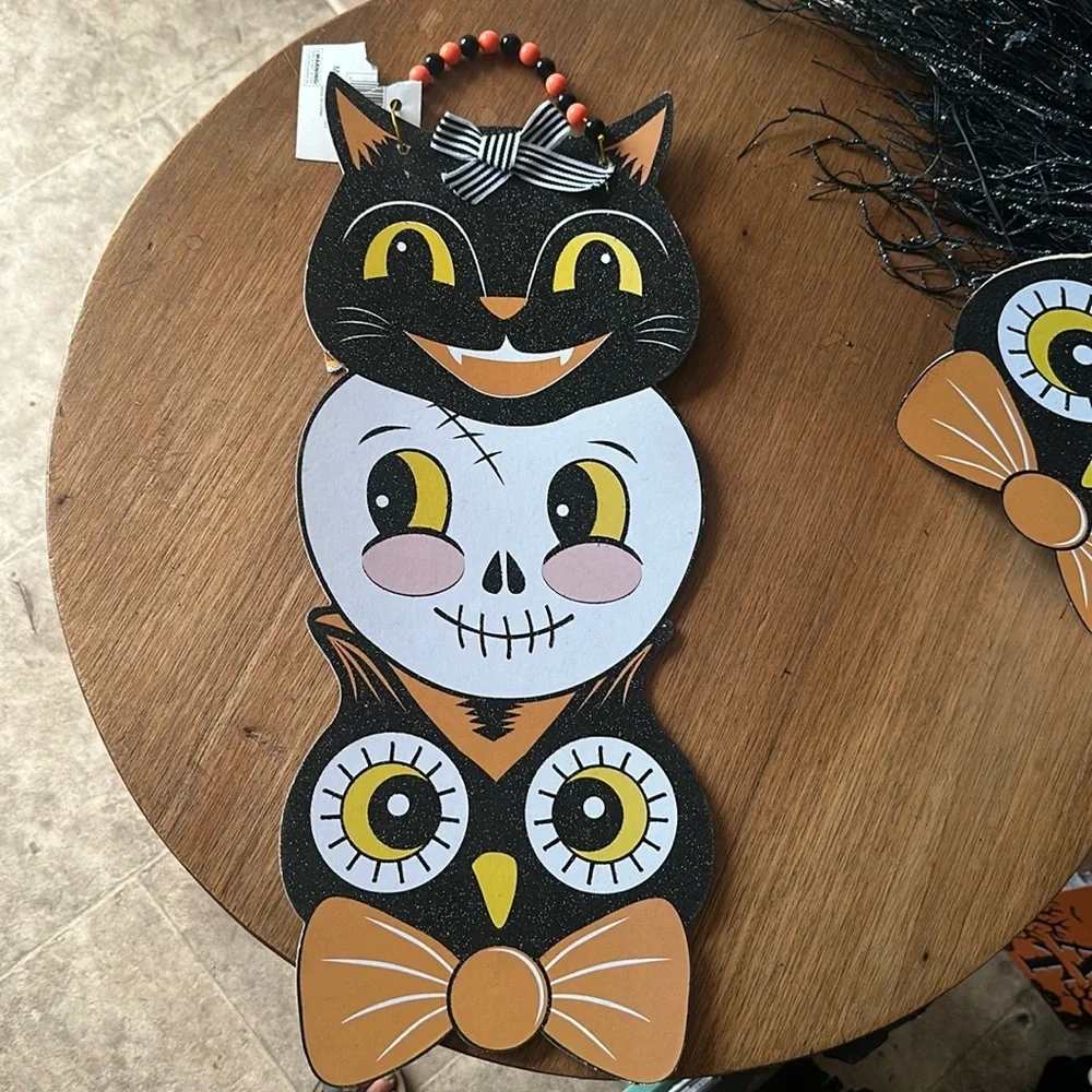 Target vintage cat Halloween wall plaque (2)